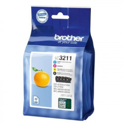 3213 - Pack x 4 Cart. Encre Marque Brother LC3211VALDR - Noir Cyan Magenta Jaune