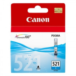 521 - Cart. Encre Marque Canon CLI-521C, 2934B001 - Cyan