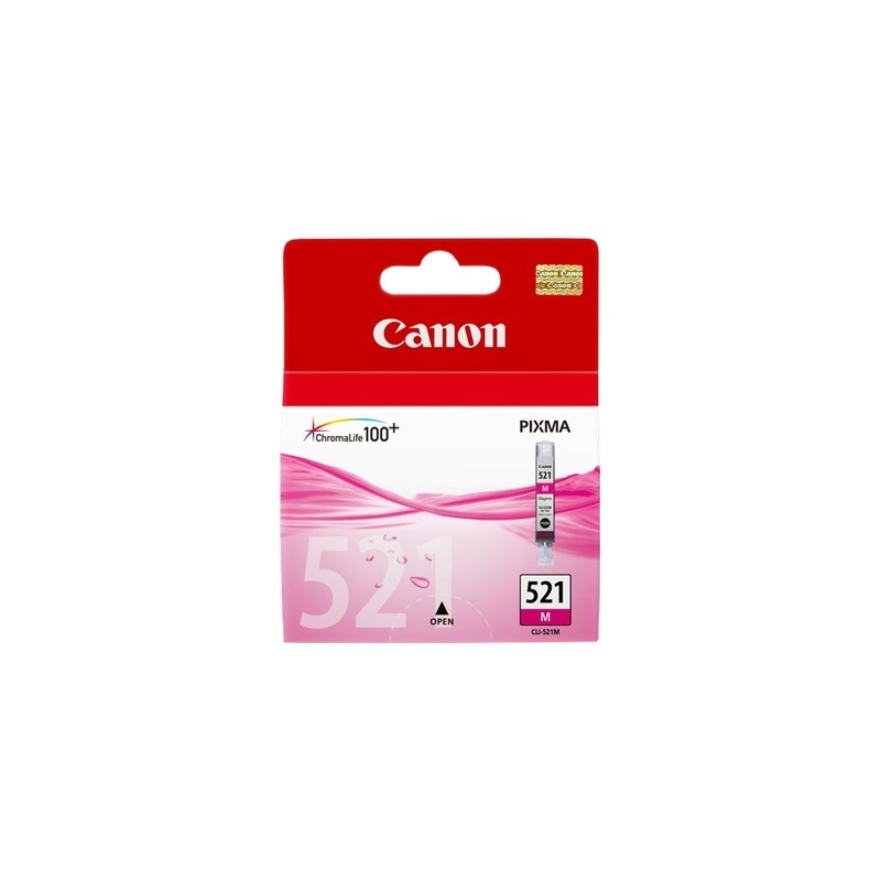 521 - Cart. Encre Marque Canon CLI-521M, 2935B001 - Magenta