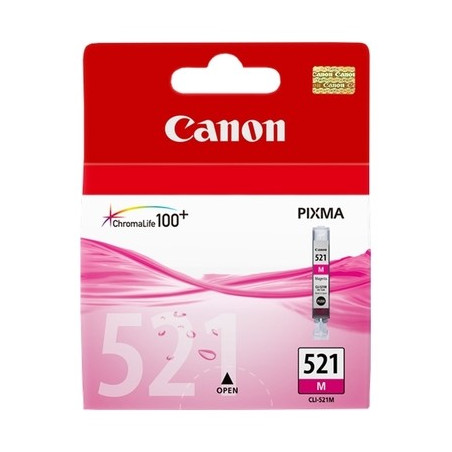 521 - Cart. Encre Marque Canon CLI-521M, 2935B001 - Magenta