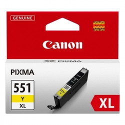 551XL - Cart. Encre Marque Canon CLI551YXL, 6446B001 - Jaune