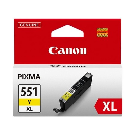 551XL - Cart. Encre Marque Canon CLI551YXL, 6446B001 - Jaune