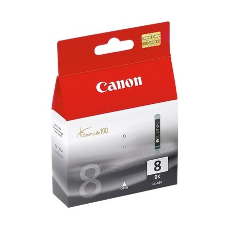 8 - Cart. Encre Marque Canon CLI8B, 0620B001 - Photo noir