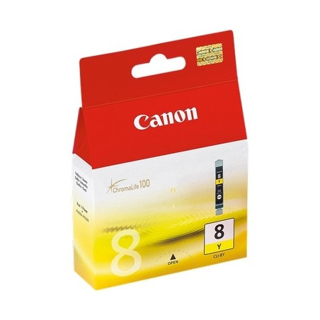 8 - Cart. Encre Marque Canon CLI8Y, 0623B001 - Jaune