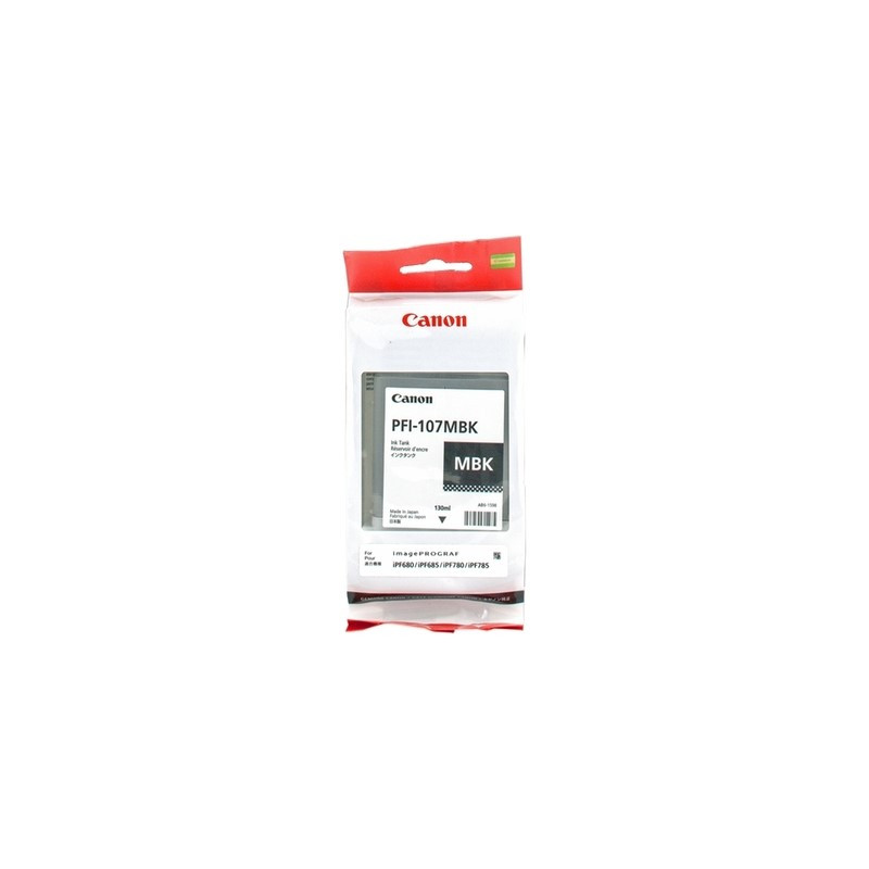 PFI-107MBK - Cart. Encre Marque Canon 6704B001 - Noir mate