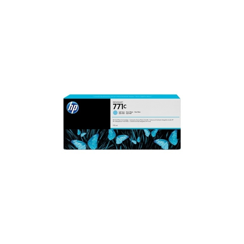 771 - Cart. Encre marque Hp B6Y12A - light cyan