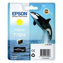 7604 - Cart. Encre Marque Epson C13T76044010 / T7604 - Jaune