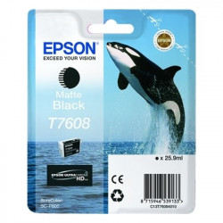 7608 - Cart. Encre Marque Epson C13T76084010 / T7608 - Noir mate