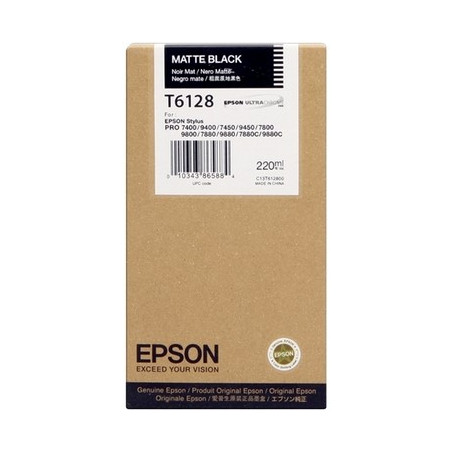 T6128 - Cart. Encre Marque Epson C13T612800 - noir