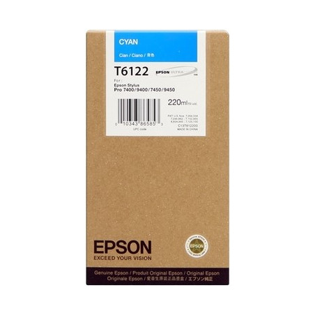 T6122 - Cart. Encre Marque Epson C13T612200 - Cyan