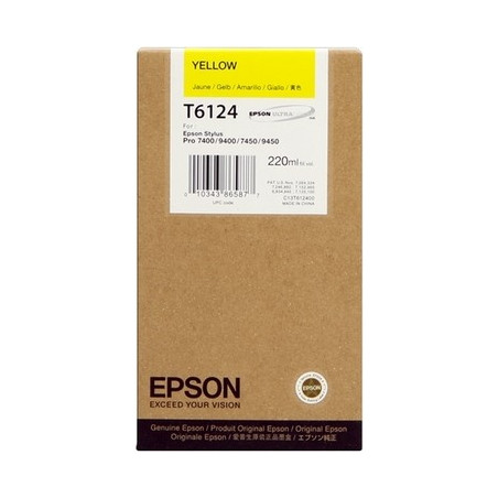 T6124 - Cart. Encre Marque Epson C13T612400 - Jaune