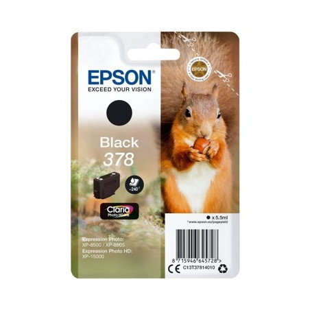 378 - Cart. Encre Marque Epson T37814010 - noir