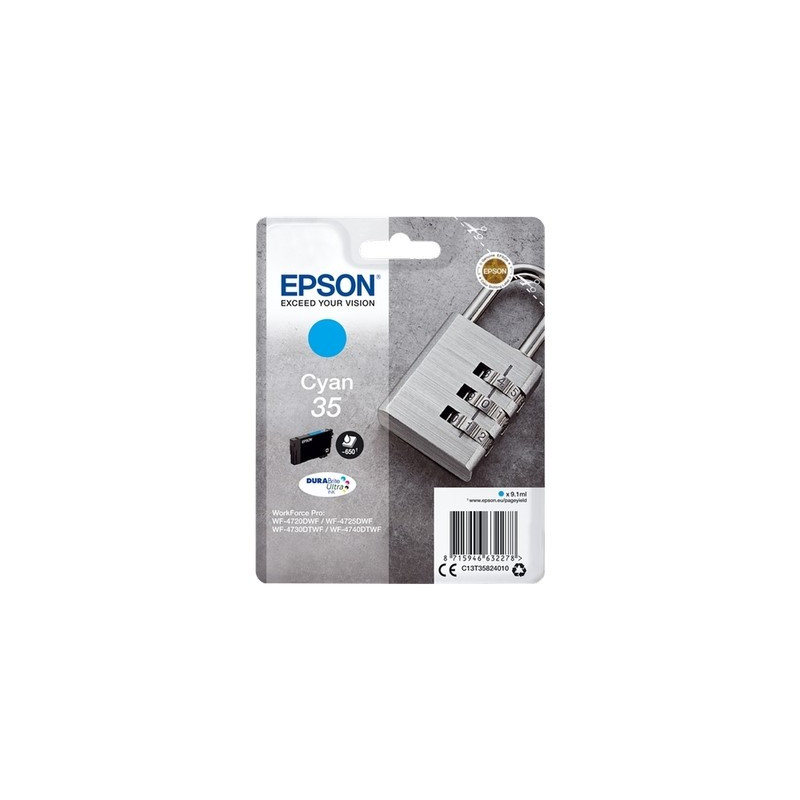 35 - Cart. Encre Marque Epson T35824010 - Cyan