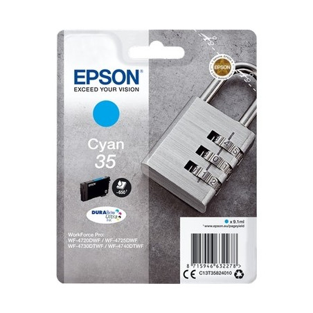 35 - Cart. Encre Marque Epson T35824010 - Cyan