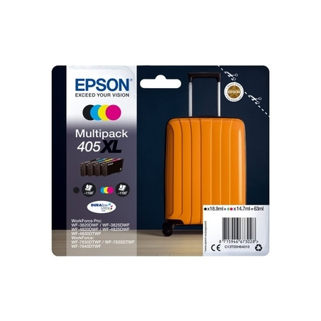 Epson 405XL - Pack x 4 marque Epson C13T05H64010 - Noir Cyan Magenta Jaune