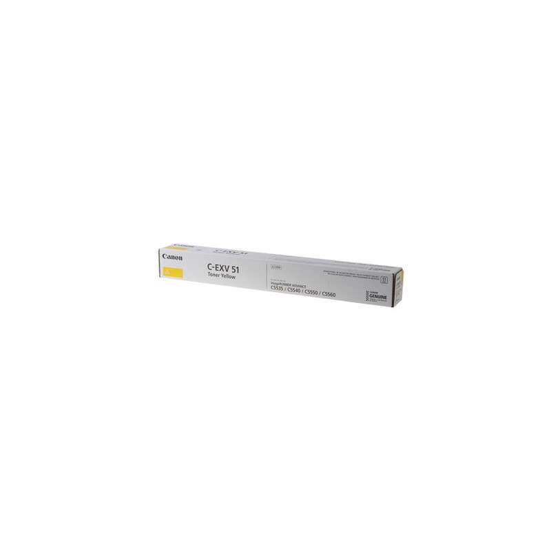C-EXV51 - Toner Marque Canon CEXV51, 0484C002 - Jaune