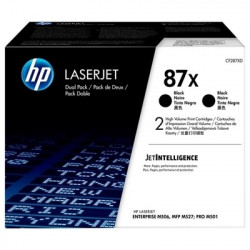 87X - Pack 2 Toner Marque Hp CF287XD, 87X - noir