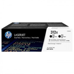 312X - Pack 2 Toner Marque Hp CF380XD, 312X - noir