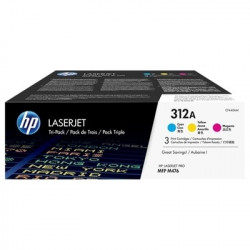 312A - Pack 3 Toner Marque Hp CF440AM, 312A - Cyan Magenta Jaune