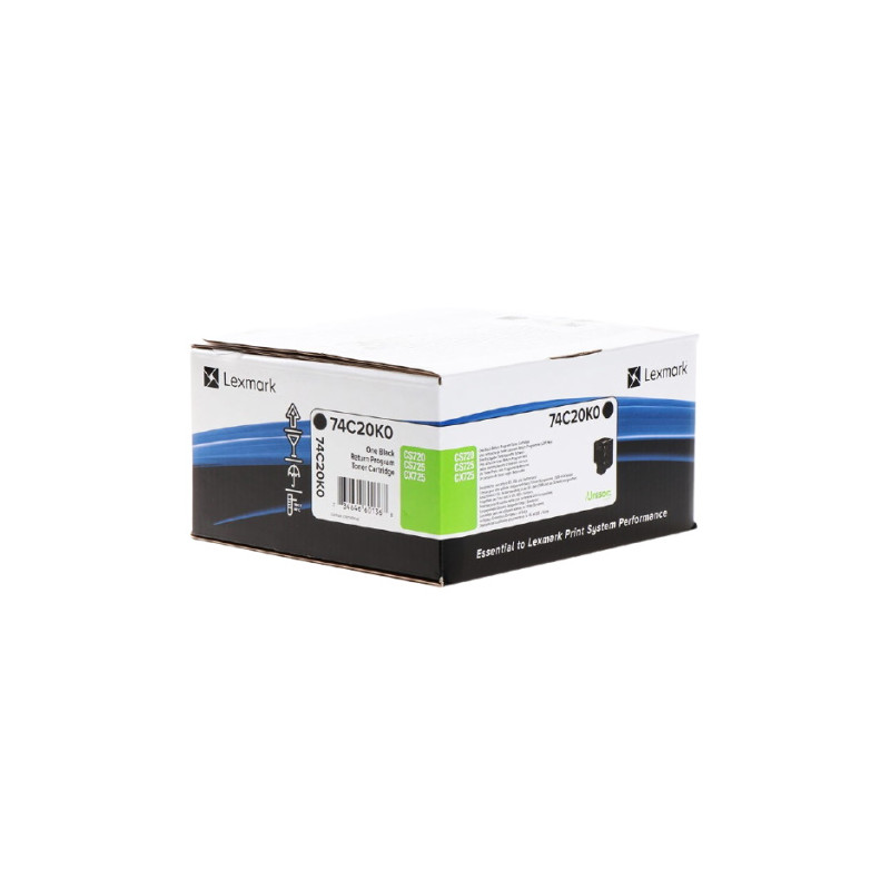 742 - Toner Marque Lexmark 74C20K0 - noir