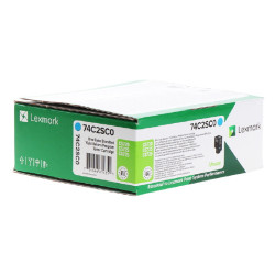 742S - Toner Marque Lexmark 74C2SC0 - Cyan