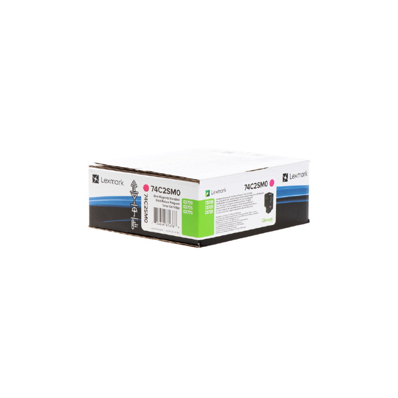 742S - Toner Marque Lexmark 74C2SM0 - Magenta