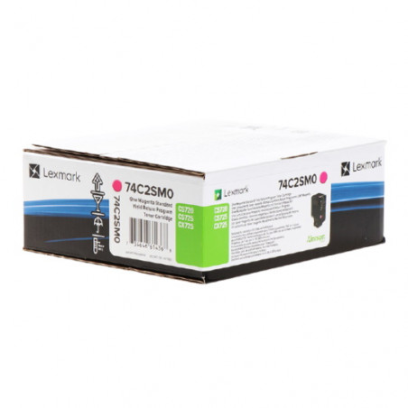 742S - Toner Marque Lexmark 74C2SM0 - Magenta