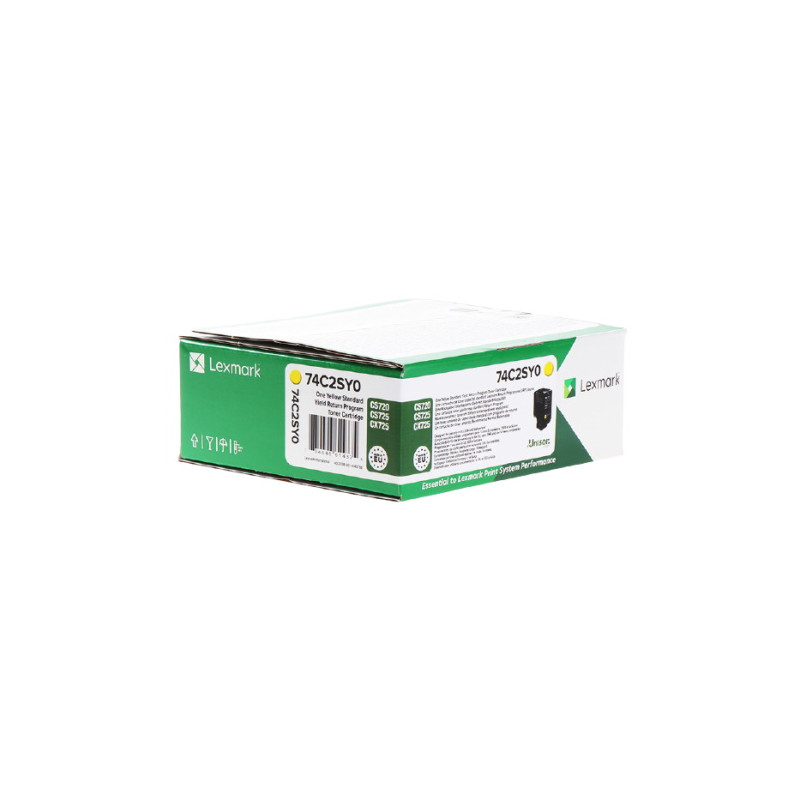 742S - Toner Marque Lexmark 74C2SY0 - Jaune