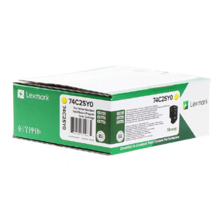 742S - Toner Marque Lexmark 74C2SY0 - Jaune