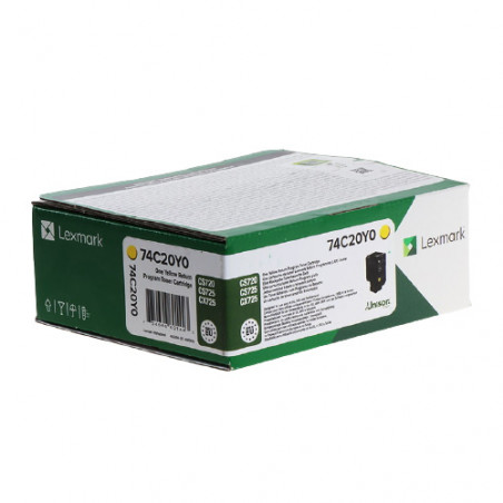 742 - Toner Marque Lexmark 74C20Y0 - Jaune