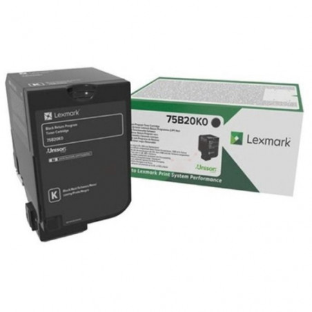 752 - Toner Marque Lexmark 75B20K0 - noir