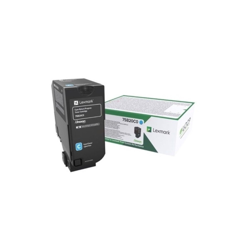 752 - Toner Marque Lexmark 75B20C0 - Cyan