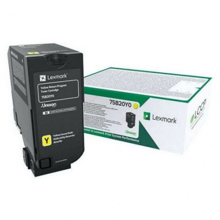 752 - Toner Marque Lexmark 75B20Y0 - Jaune