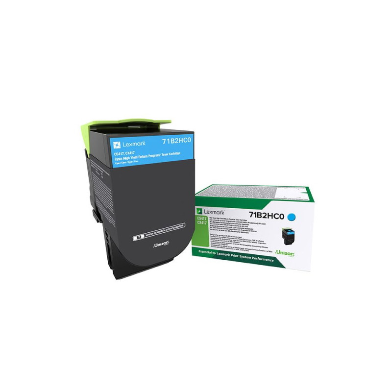 71B2HC0 - Toner Marque Lexmark 71B2HC0 - Cyan