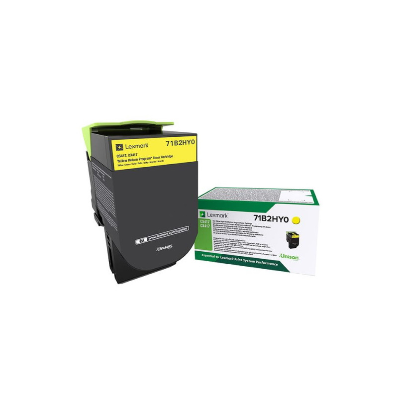 71B2HY0 - Toner Marque Lexmark 71B2HY0 - Jaune