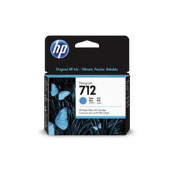 712 - Cart. Encre Marque Hp 3ED67A - cyan