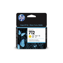 712 - Cart. Encre Marque Hp 3ED69A - jaune