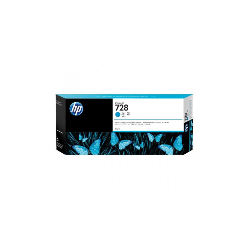 728XL - Cart. Encre marque Hp F9K17A 300 ml - cyan
