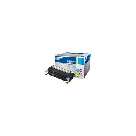 P4092C - Pack 4 Toners Marque Samsung CLTP4092CELS, SU392A - Noir Cyan Magenta Jaune