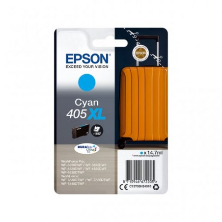 Epson 405XL - Cartouche boite marque Epson T05H24010 - Valise - Cyan