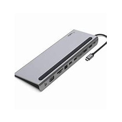 INC004BTSGY - Station d'accueil USB-C Docking 2 écrans HDMI, DP, VGA, 100w PD, RJ45