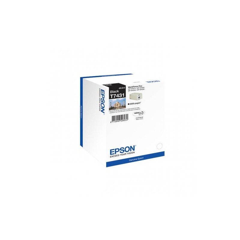 Cart. noire marque EPSON WorkForce WP M4015/ M4095/ M4525/ M4595 haute capacité C13T74314010, T7431