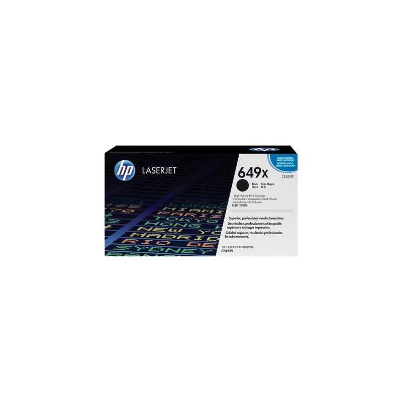649X - Toner Marque Hp CE260X, 649X - noir